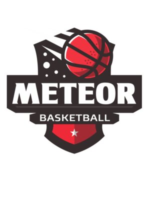 Meteor Basketball logo template