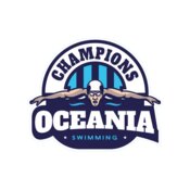 Oceania Champions Swimming logo template