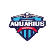 Aquarius Swimming Tournament logo template