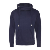 Men's Heavyweight Cross Over Neck Hooded Sweatshirt